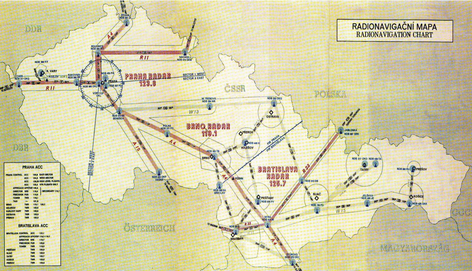 Enroute chart 1963