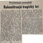 Dobová tlač o leteckej katastrofe IL-18 – Sakrakopec