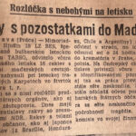 Dobová tlač o leteckej katastrofe IL-18 – Sakrakopec