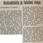 Dobová tlač o leteckej katastrofe IL-18 – Sakrakopec